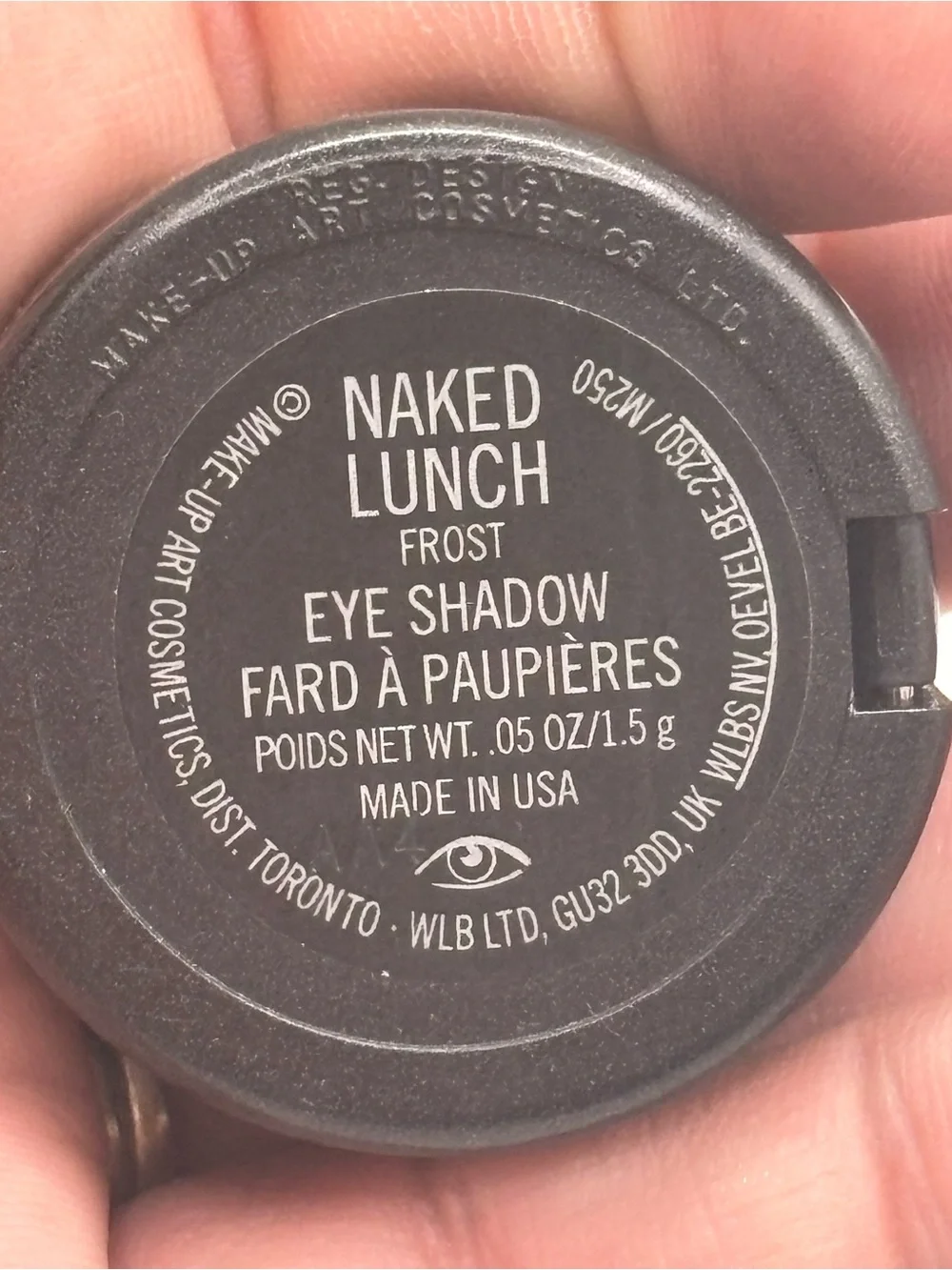 MAC Naked Lunch Eyeshadow Tested Frosty Peachy Pink